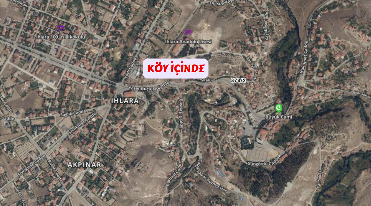 AKSARAY GÜZELYURT IHLARA/KAYAARDI 29M² ARSA VE YIKIK EV SATILIK - AKSARAY GÜZELYURT fotoğraf 4